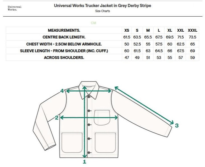 SALE - Trucker Jacket in Gray Derby Stripe