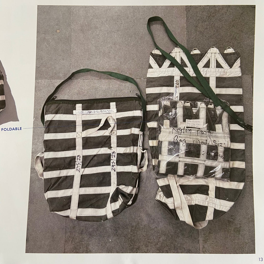 Vintage Parachute Foldover 2-Way Bag