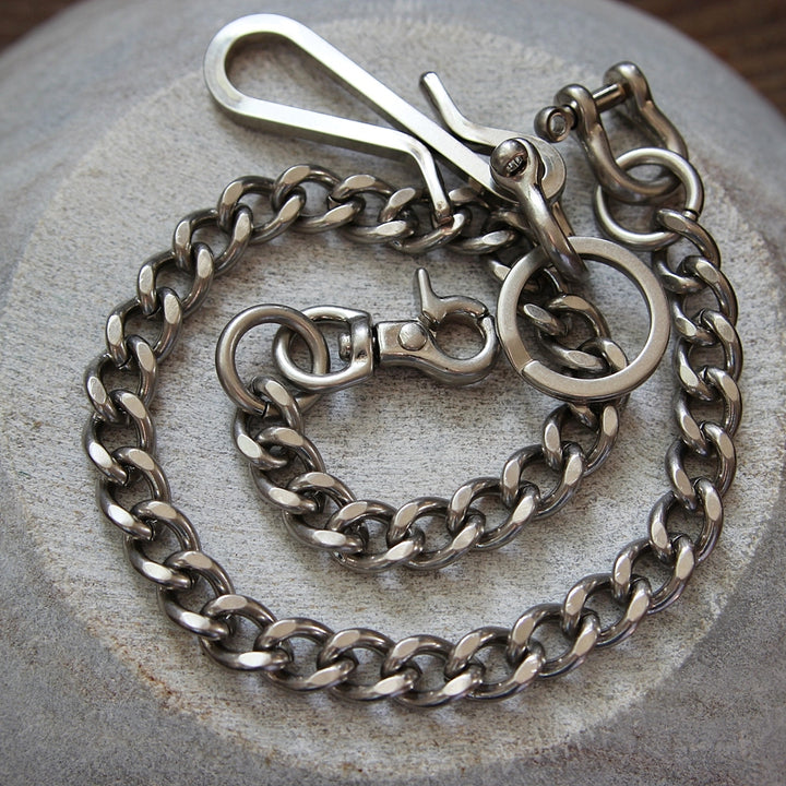Wallet Chain Flat Cut Matte Silver