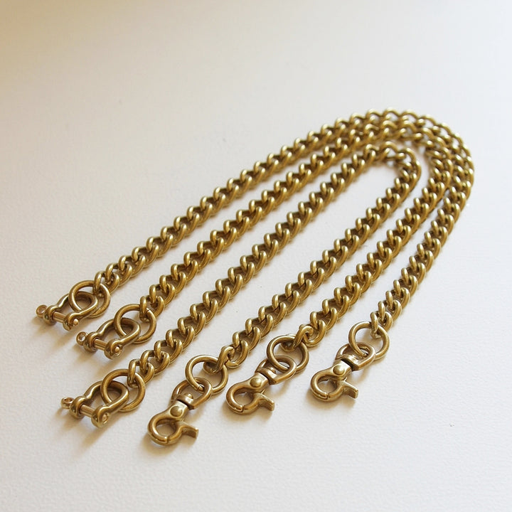 Wallet Chain Smooth Brass