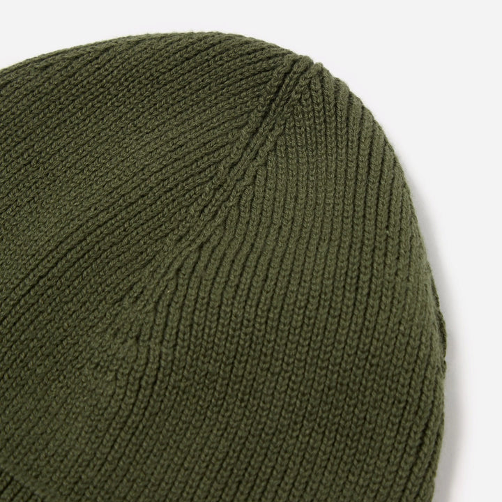 Watch Cap in Olive Cotton Rib