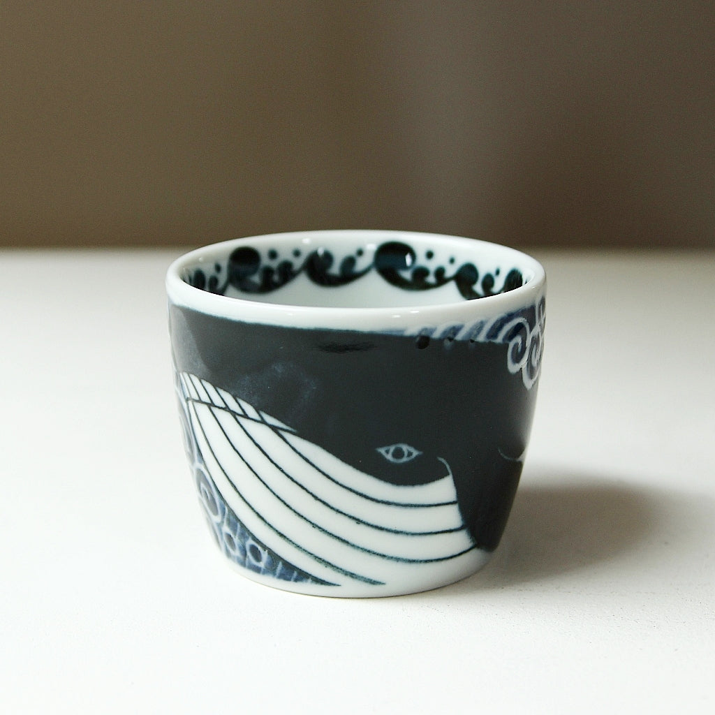 Whale Porcelain Soba Cup