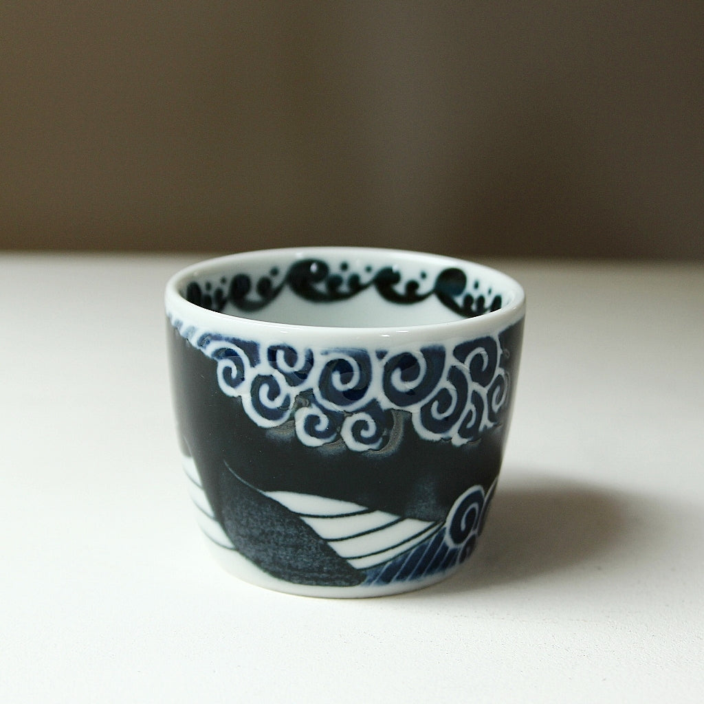 Whale Porcelain Soba Cup