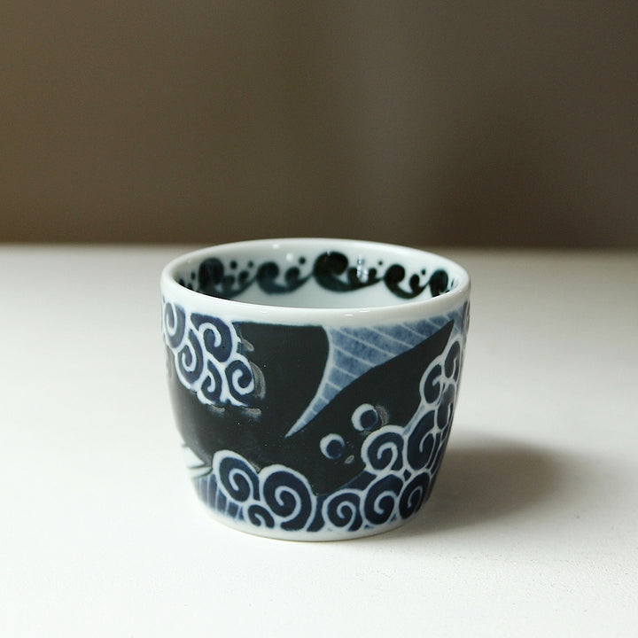 Whale Porcelain Soba Cup
