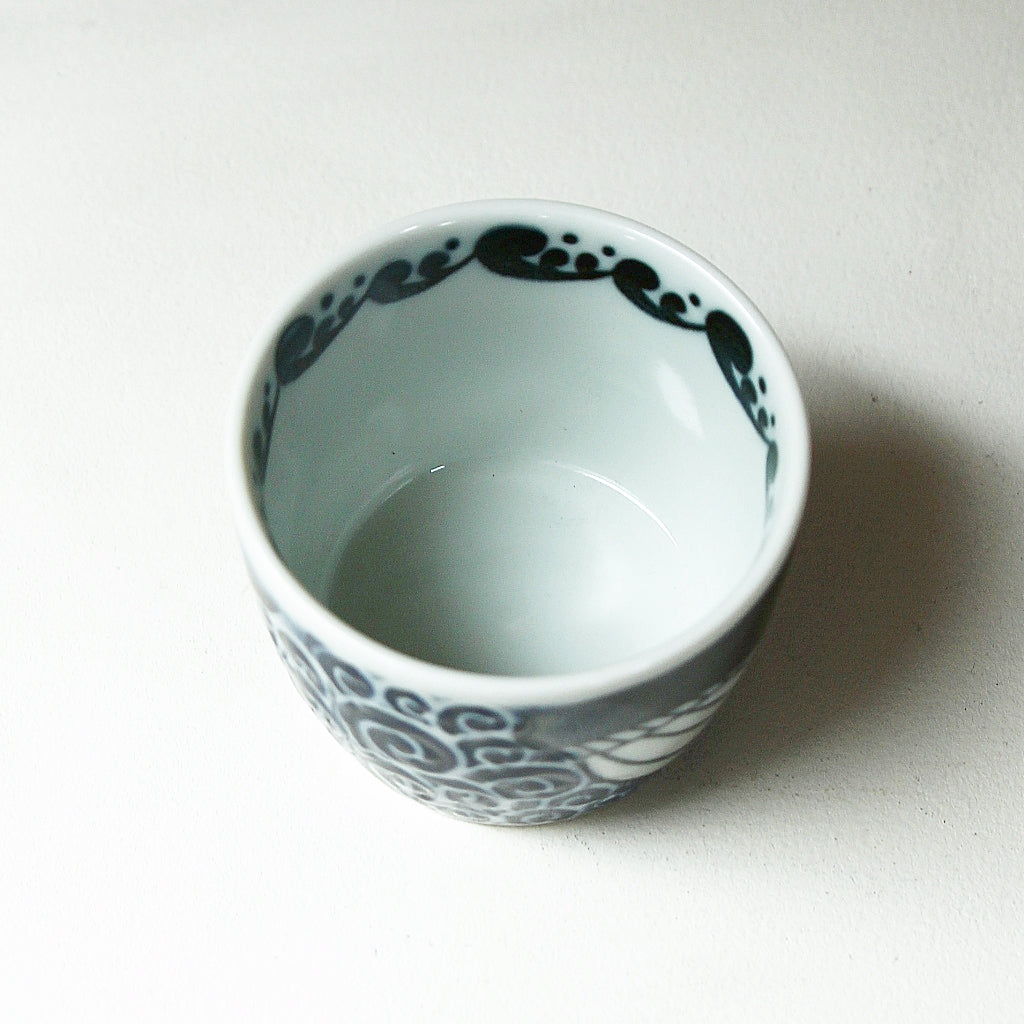 Whale Porcelain Soba Cup