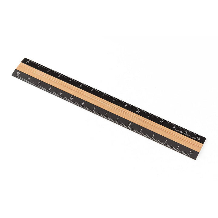 Wooden Ruler Black - 15 cm