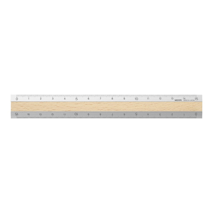 Wooden Ruler Light Brown - 15 cm