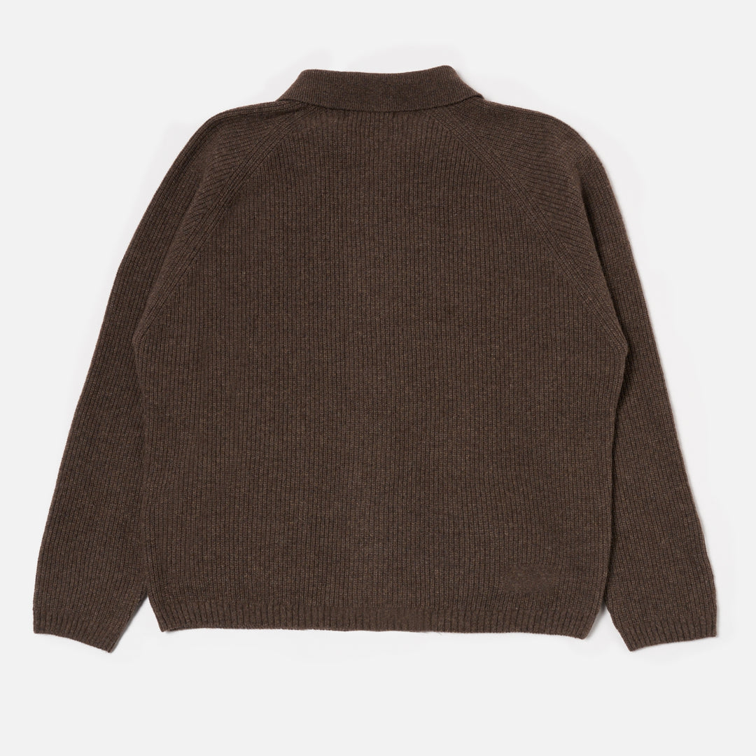 Cardigan zippé - Marron