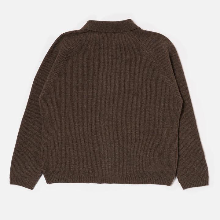 Cardigan zippé - Marron