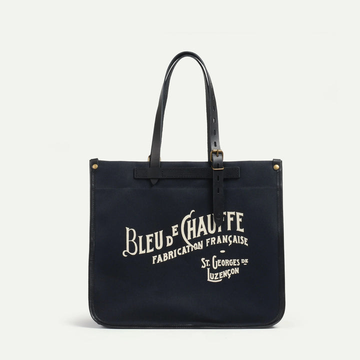 Rückseite der Bazar Canvas Tasche Noir