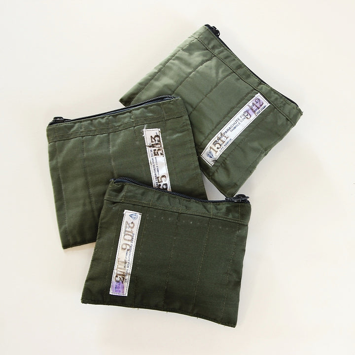 Vintage Brake Parachute Quilted Pouch