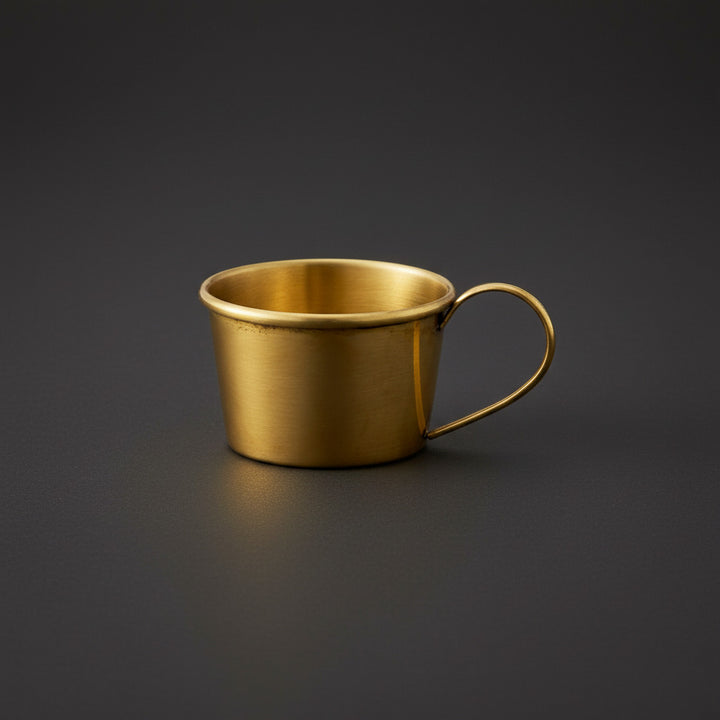Small brass candle cup