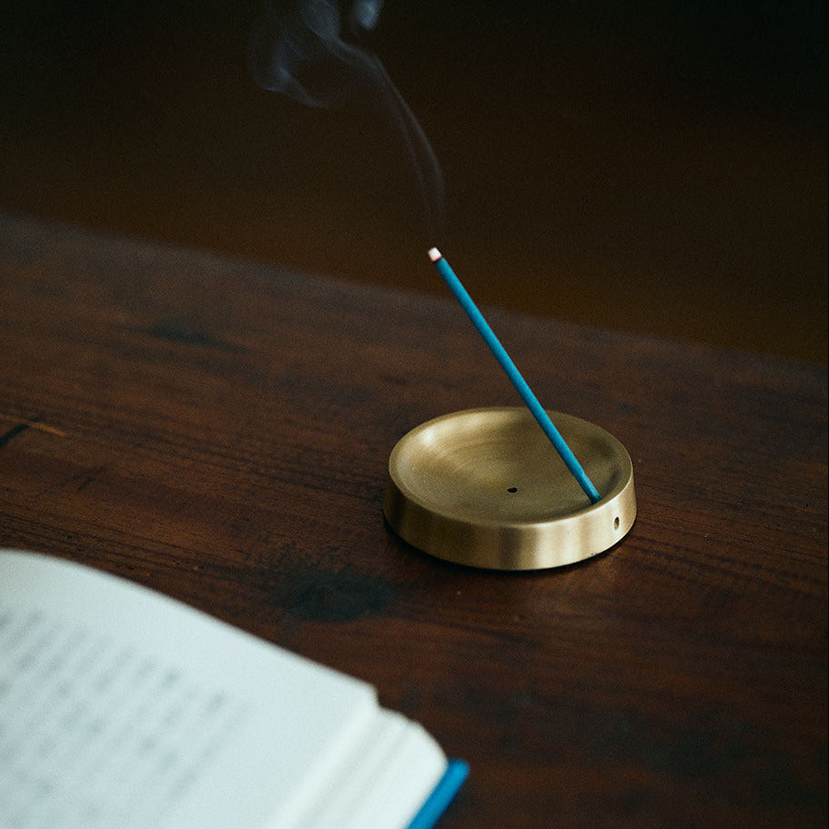 Brass Incense Stand Round