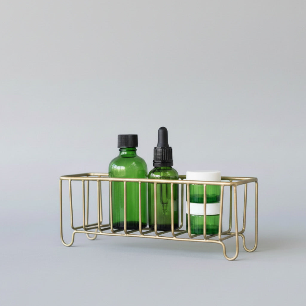 Brass Wire Slender Basket