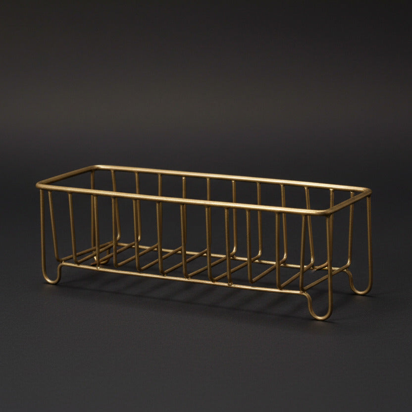 Brass Wire Slender Basket Storage
