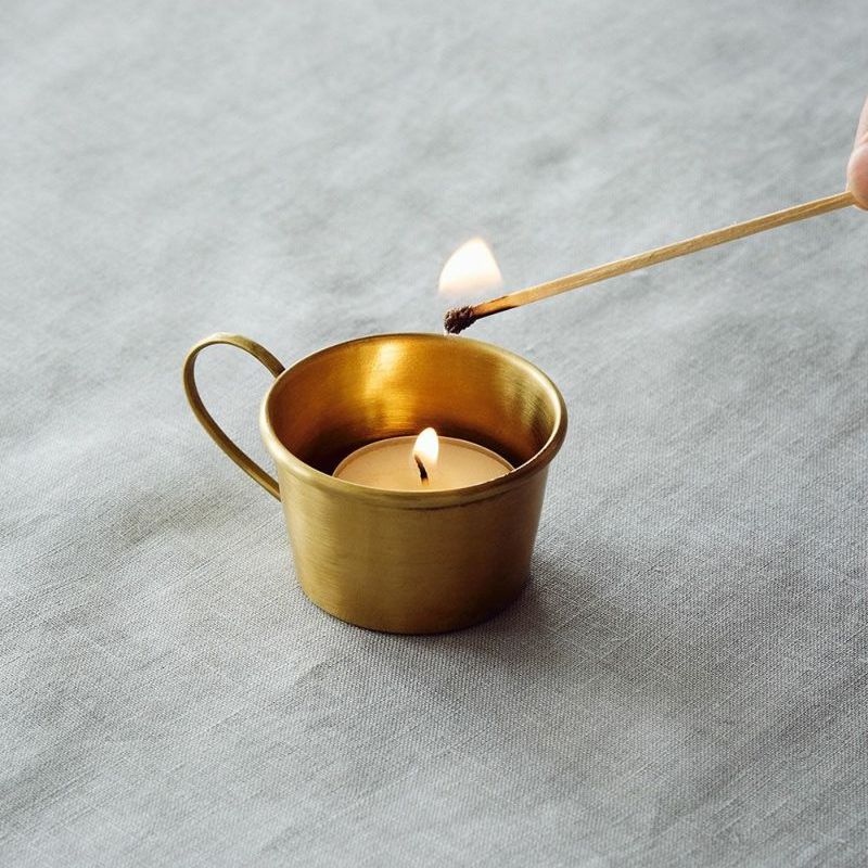 Brass Candle Cup