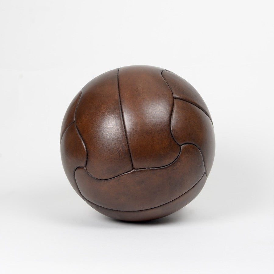 Vintage Leather Football Duplo T 1950