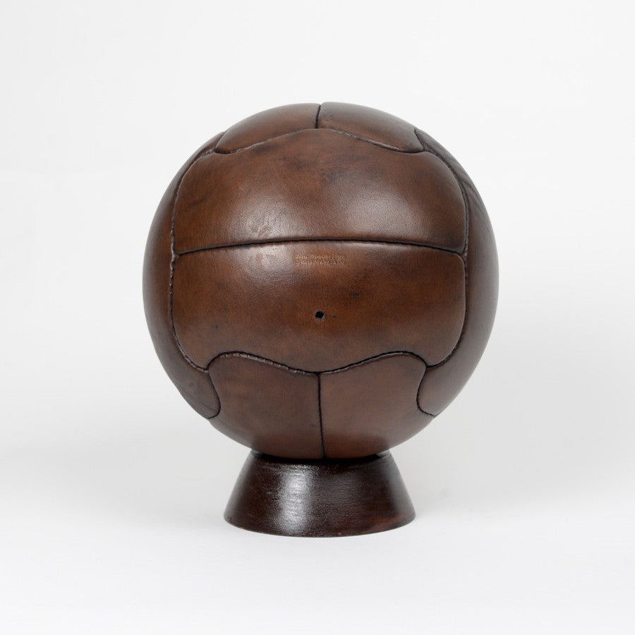 Vintage Leather Football Duplo T 1950