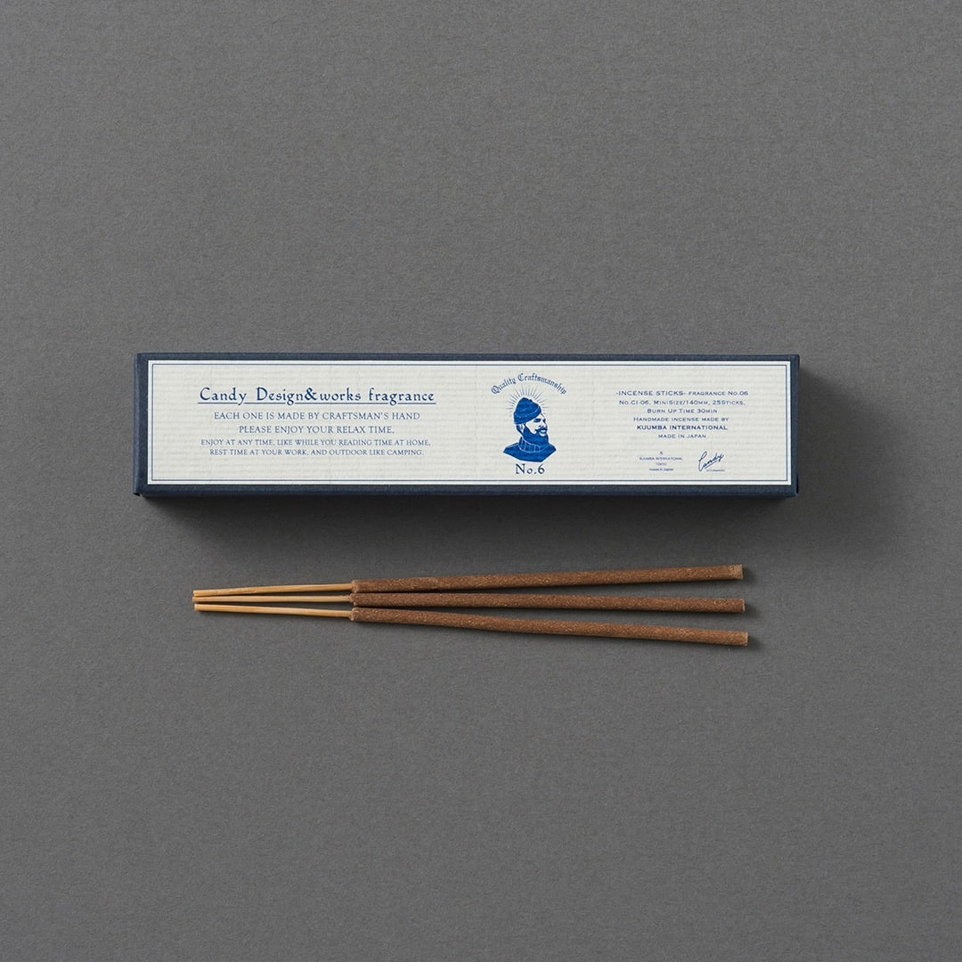C.D.W. Fragrance No. 06 Räucherstäbchen von Candy Design & Works, handgefertigt in Japan