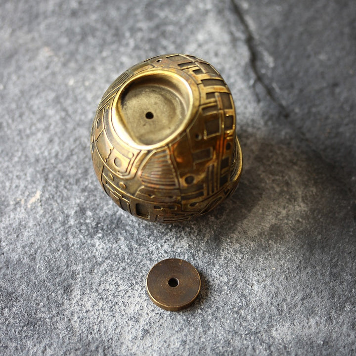 Daruma Incense Holder – Brass