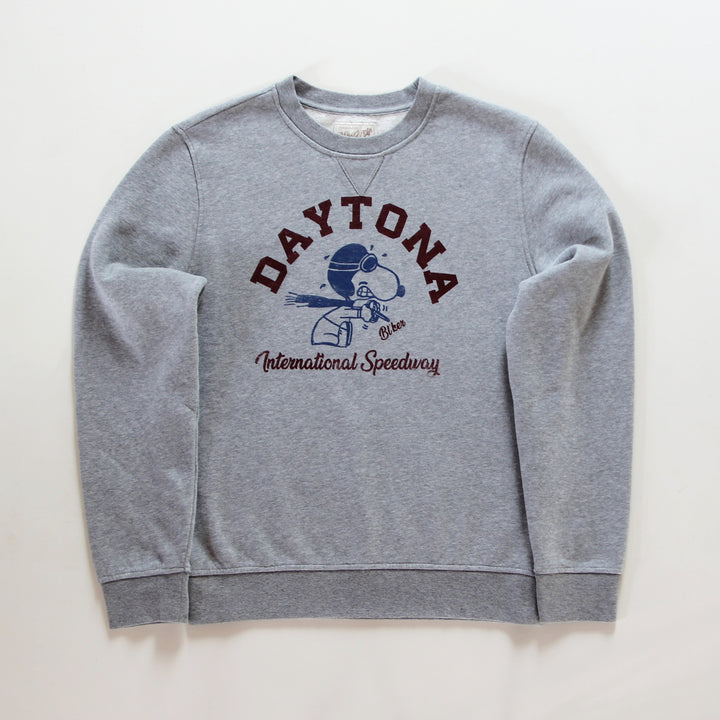 Bl’ker Daytona Graphic Sweatshirt Grey Melange mit Frontprint