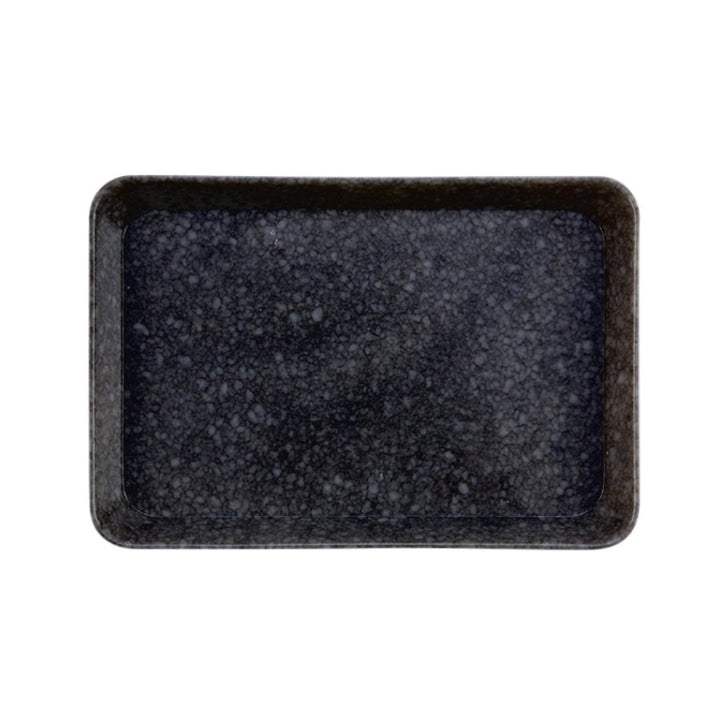 Marbled Melamine Tray - Black