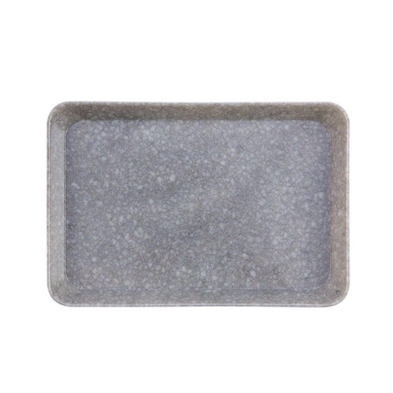 Marbled Melamine Tray - Grey