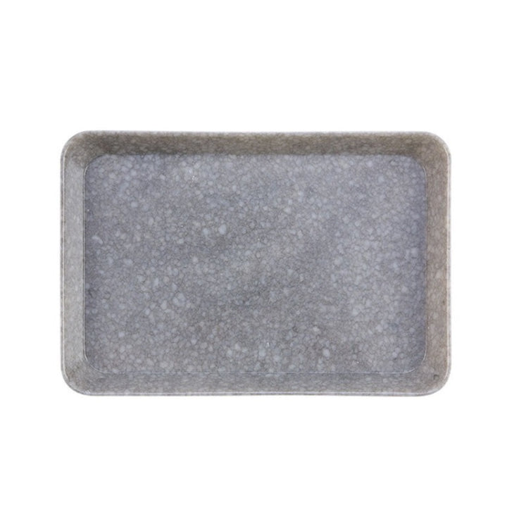 Marbled Melamine Tray - Grey