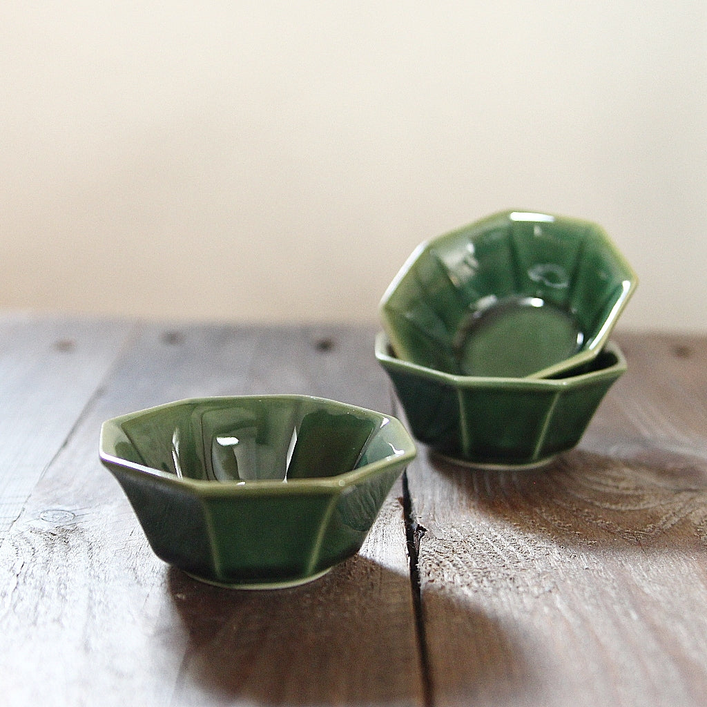 Kleine Keramik Schale Moss Green