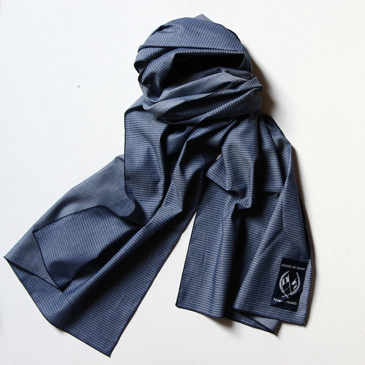Le Chèche – Indigo Jacquard