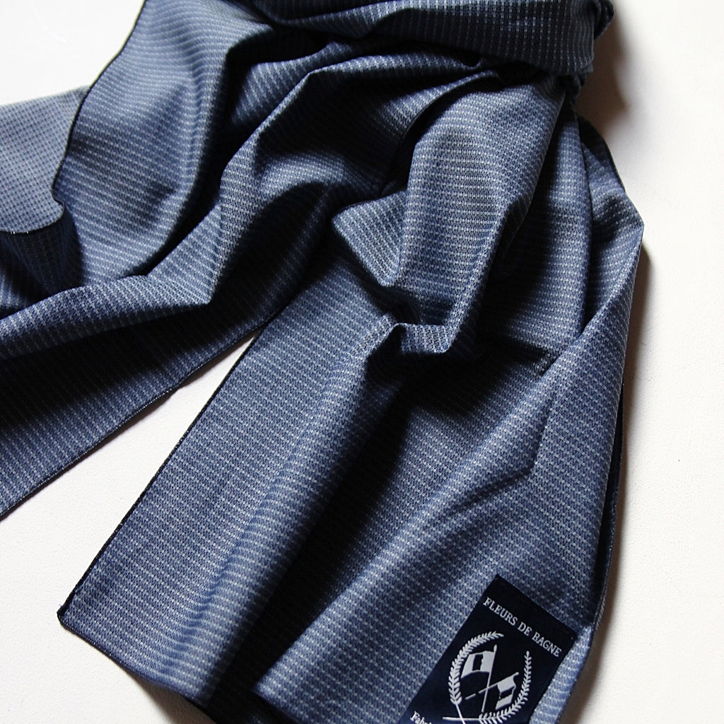 Le Chèche – Indigo Jacquard