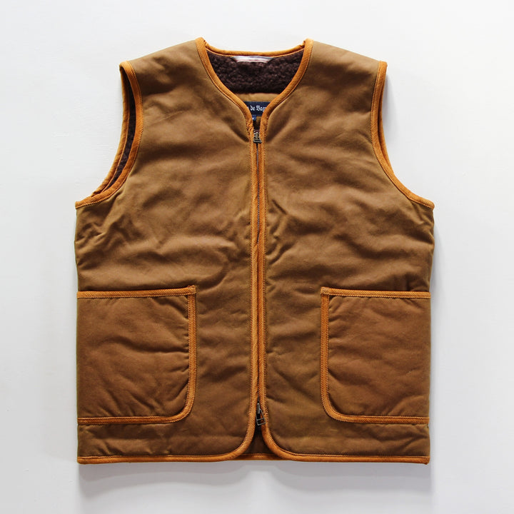 Fleurs de Bagne Le Gilet Discipline Gold aus gewachster Baumwolle