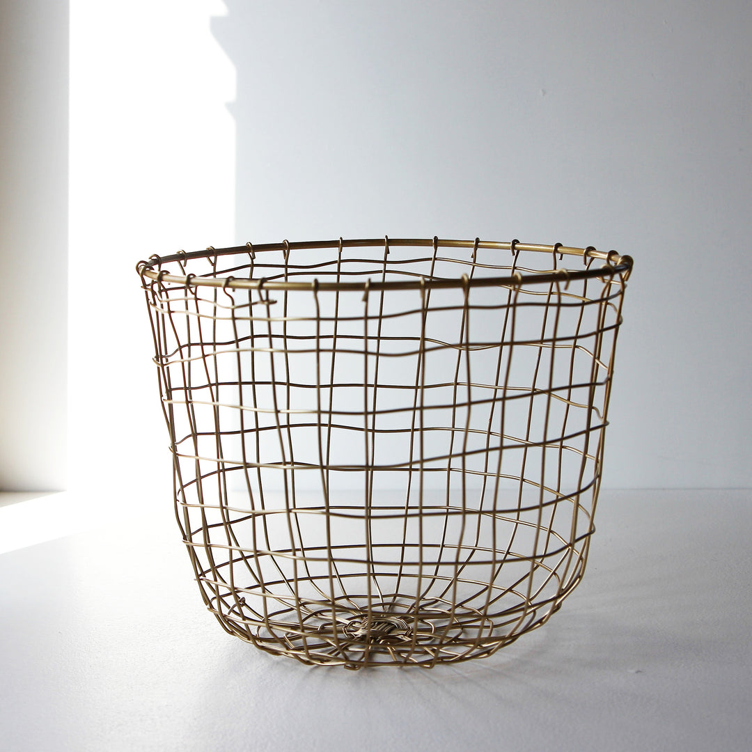 Iron Wire Basket Round - Medium