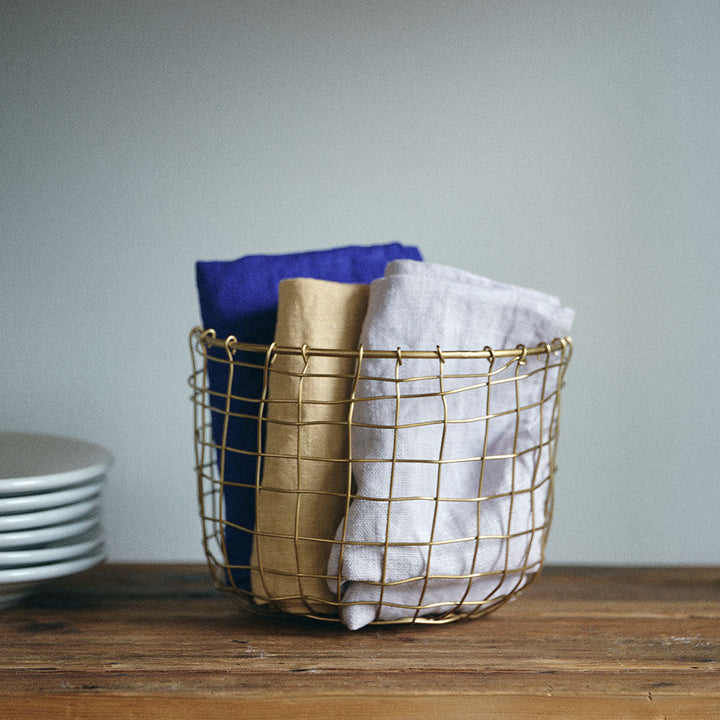 Iron Wire Basket Round - Small