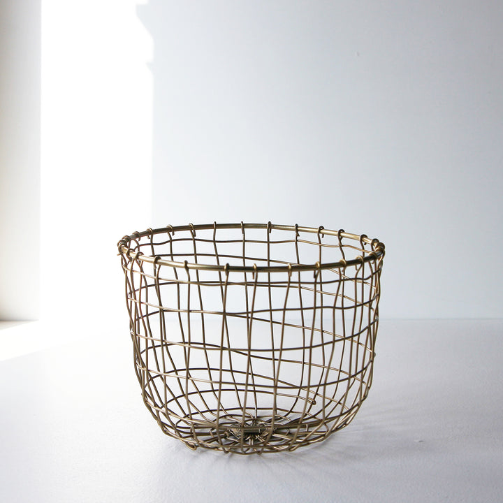 Iron Wire Basket Round - Small