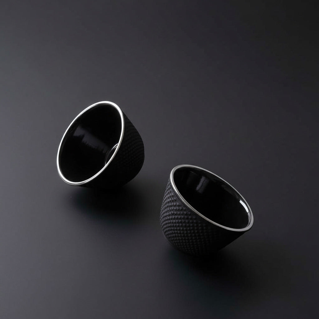 Cast Iron Tea Cups - Set of 2