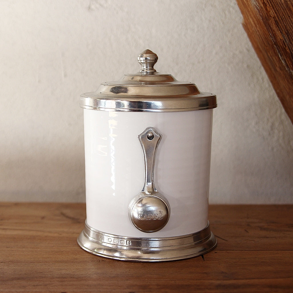 Kaffeedose aus Keramik zur Aufbewahrung von Kaffee in der Küche