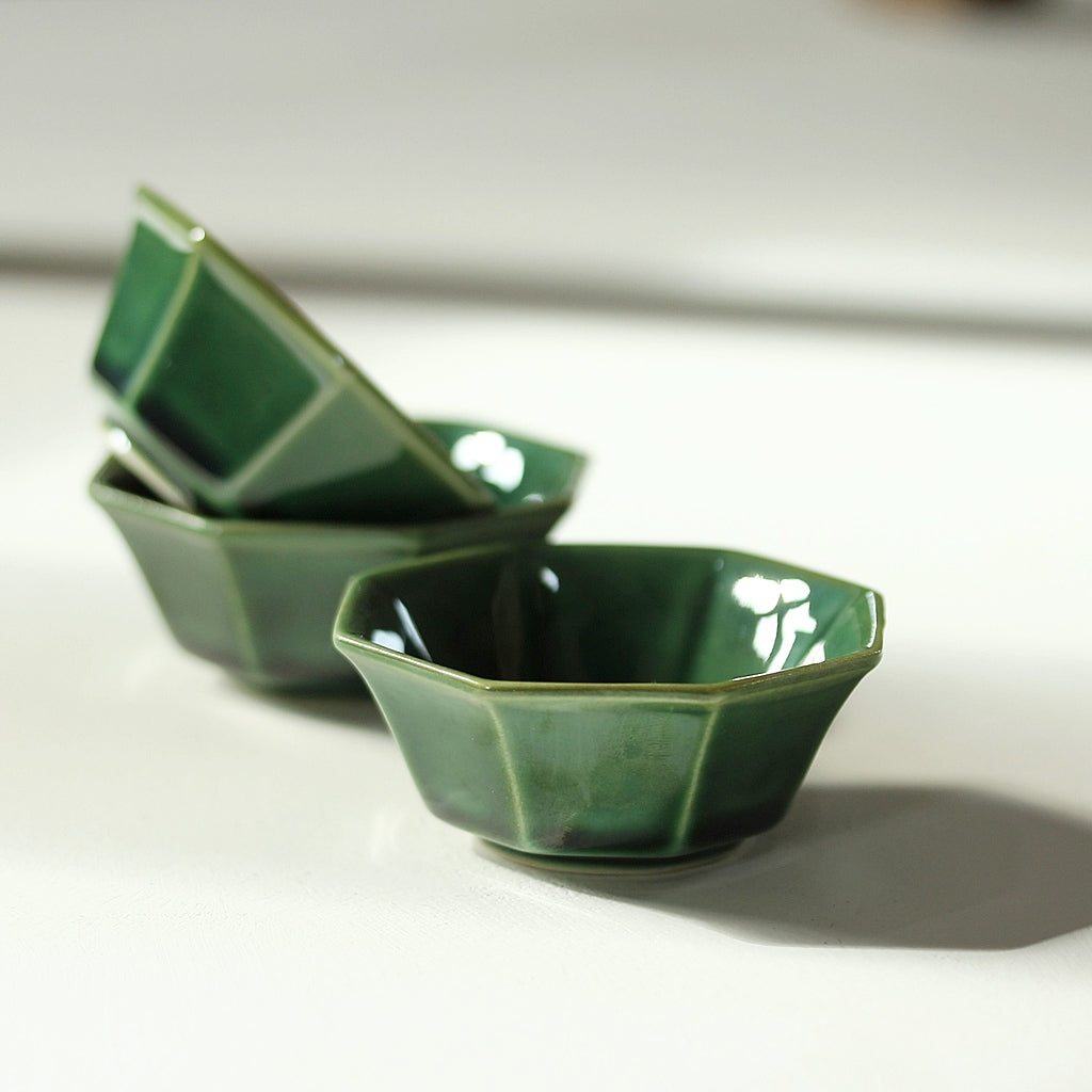 Small Ceramic Bowl Moss Green | Maison Jiki – Peter Fields