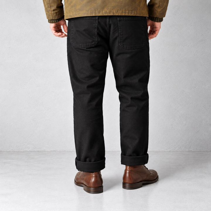 Le Pantalon Penitencier Moleskine Noir