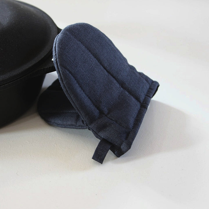 Linen Oven Mitten Macadam