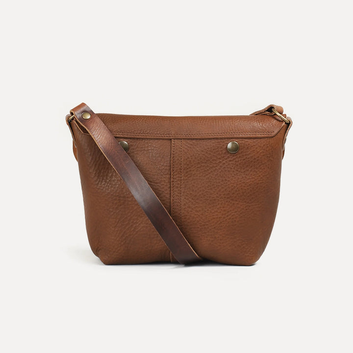 Rückansicht der Louis Satchel Bag aus Leder in der Farbe Cuba Libre