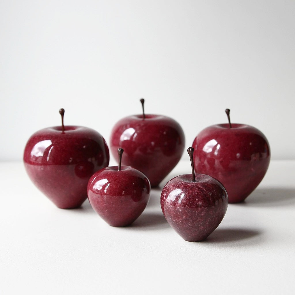 Marble Apple aus Marmor in verschiedenen Farben und Größen