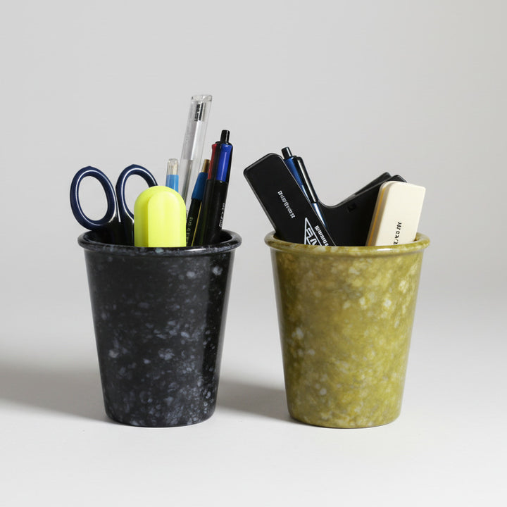 Marbled Melamine Cup - Mustard