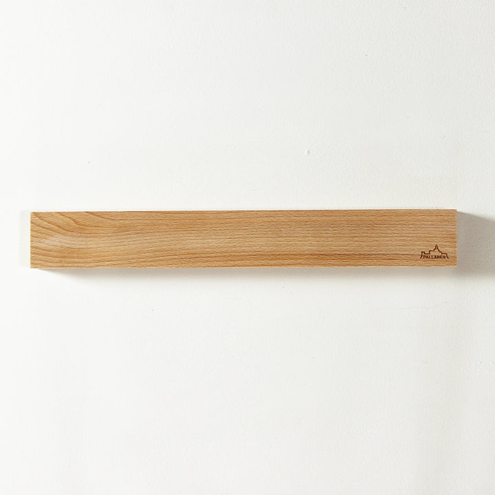 Schmale magnetische Messerleiste aus Buche zur Wandmontage