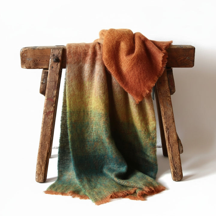 Mohair Throw Autumn Meadow