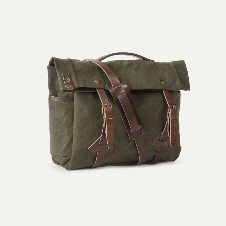 Gaston Musette Bag - dark khaki stonewashed