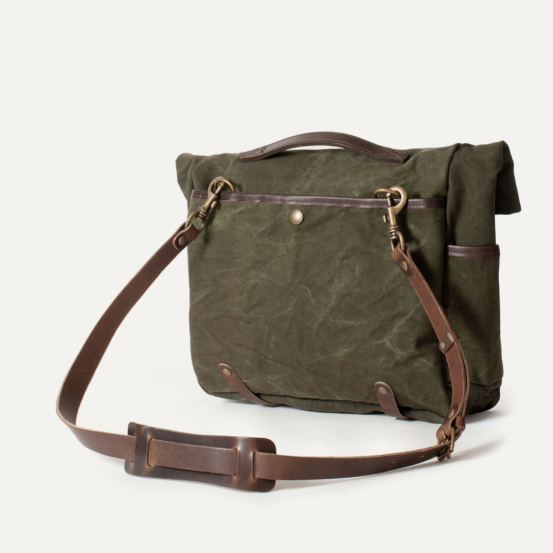 Gaston Musette Bag - dark khaki stonewashed