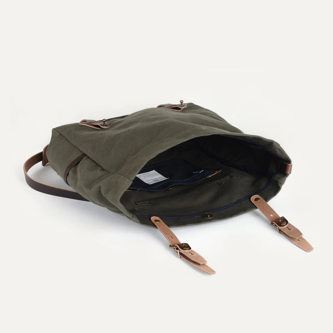 Innenansicht einer Musette Tasche mit Hauptfach und Innenfach