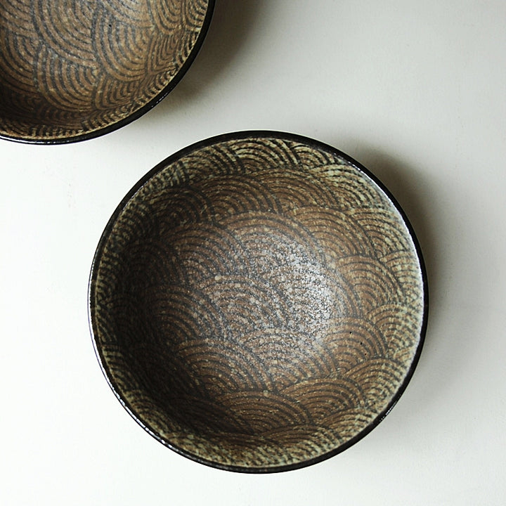 Japanese Nami Stoneware Bowl