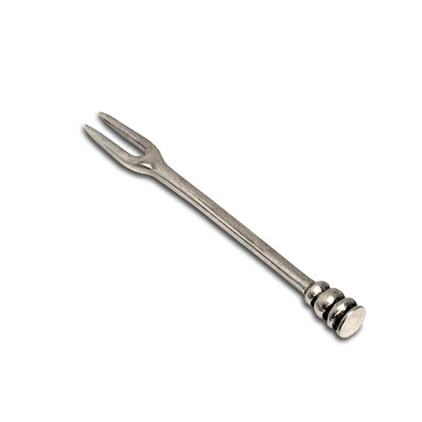 Detail des Bienenkorb-Griffs der Olivengabel Oliva